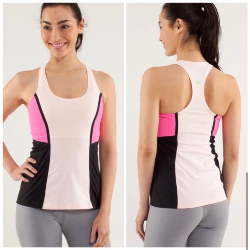 Lululemon | Pinkelicious Black Cool Racerback Tank